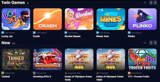 1win casino games Thailand